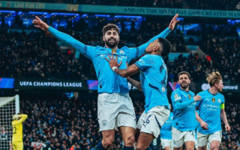 Imágenes de la cuenta de "X" del Manchester City en su partido de Champions League