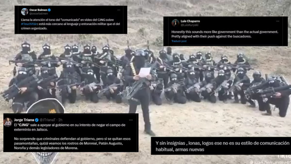 Acusan montaje de la 4T en video del CJNG sobre hallazgo en Teuchitlán