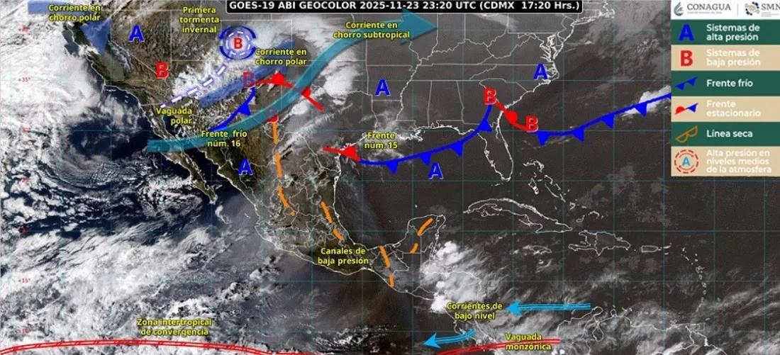 Gobierno de México exhorta a la población a tomar precauciones ante clima adverso de las próximas 72 horas